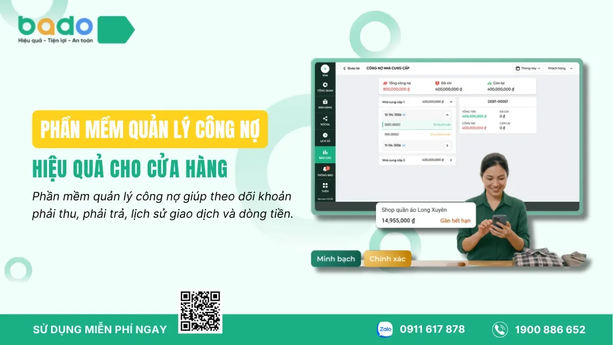 Phần Mềm Quản Lý Công Nợ Hiệu Quả Cho Cửa Hàng